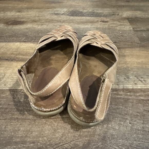 BARETRAPS Womens Darletta Slingback Woven Fisherman Sandals 7 M Tan Leather - Picture 3 of 9